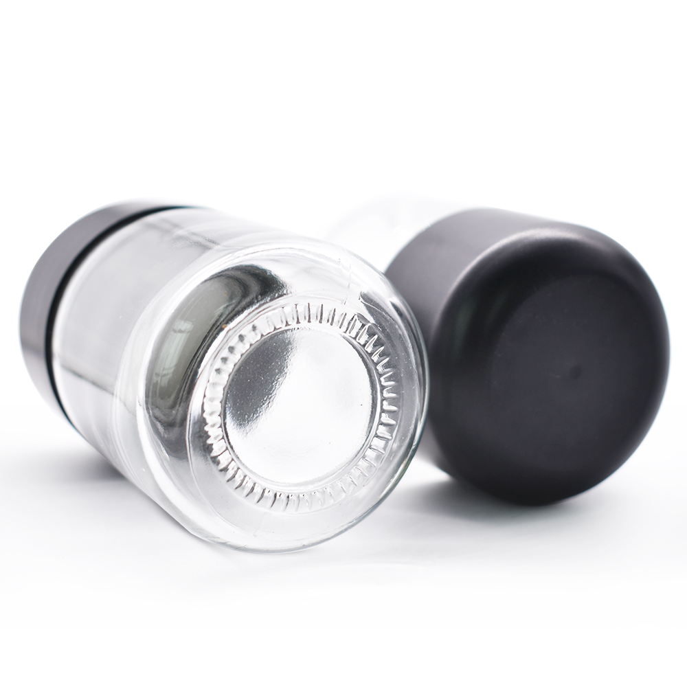 Free samples clear glass jar 30g 50g 80g 100g cosmetic cream jars skin care cream jar