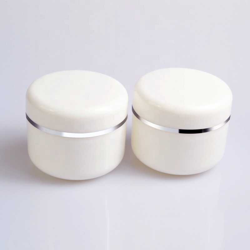 Free samples cosmetic packaging containers 50g 100g 150g 200g 250g white plastic face cream jar