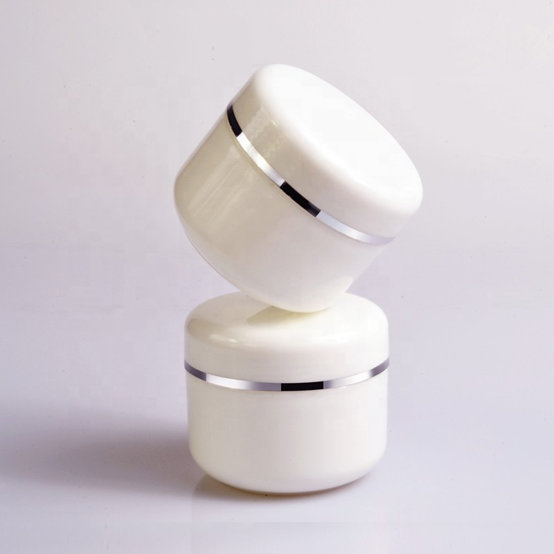 Free samples cosmetic packaging containers 50g 100g 150g 200g 250g white plastic face cream jar