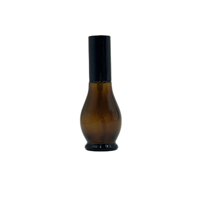 Free samples luxury 30ml 50ml 100ml amber special shape glass mist spray perfume bottle with cap