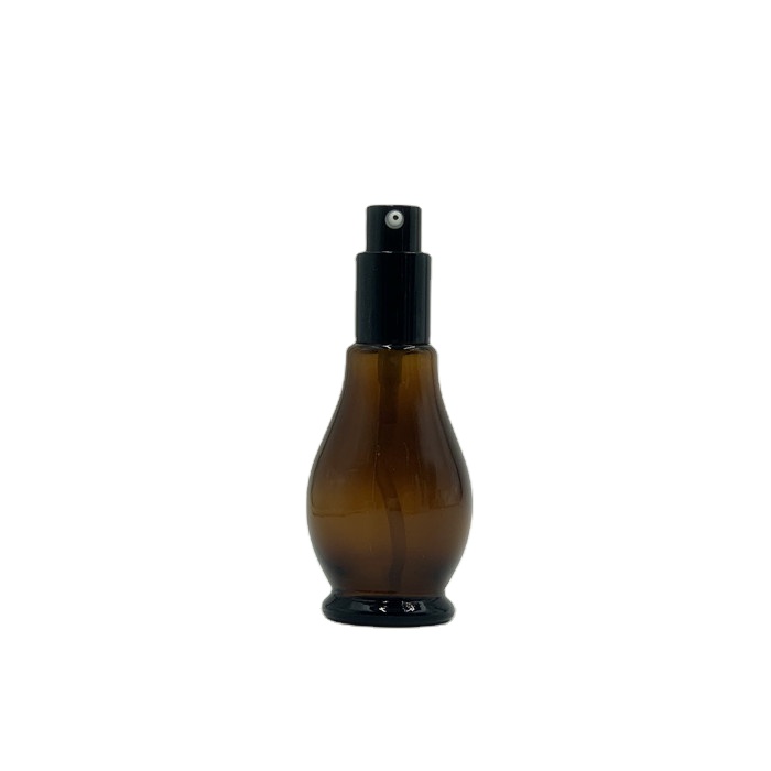 Free samples luxury 30ml 50ml 100ml amber special shape glass mist spray perfume bottle with cap