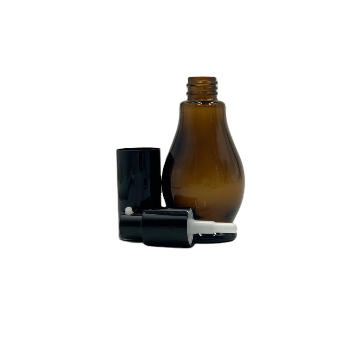 Free samples luxury 30ml 50ml 100ml amber special shape glass mist spray perfume bottle with cap