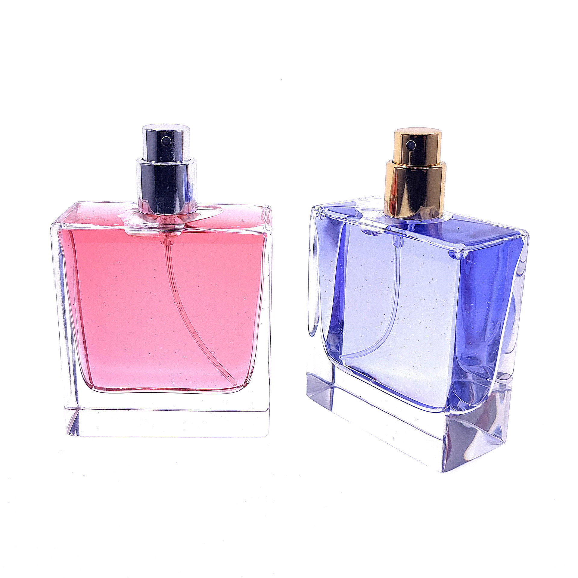 Free samples luxury 30ml 50ml 100ml glass mist spray perfume bottle
