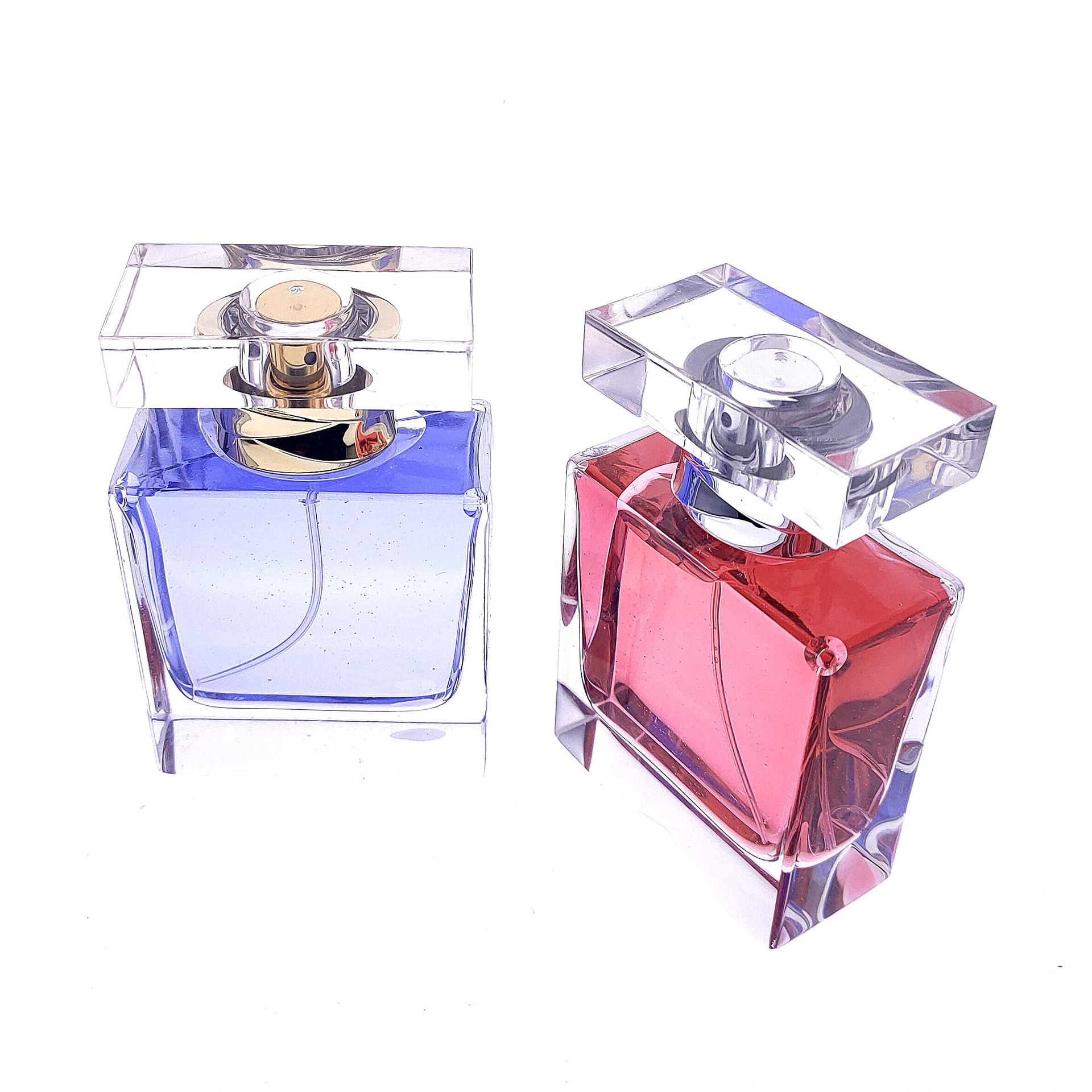 Free samples luxury 30ml 50ml 100ml glass mist spray perfume bottle