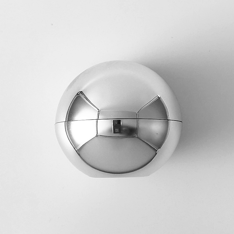Free shipping 100pcs 30ml  silver  ball shape acrylic elegant cosmetic plastic container jar