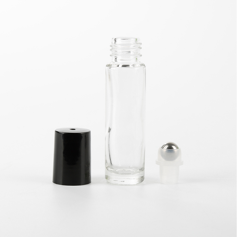 Free shipping !In stock sales!10ml clear glass roll on bottle perfume bottle essential oil bottle