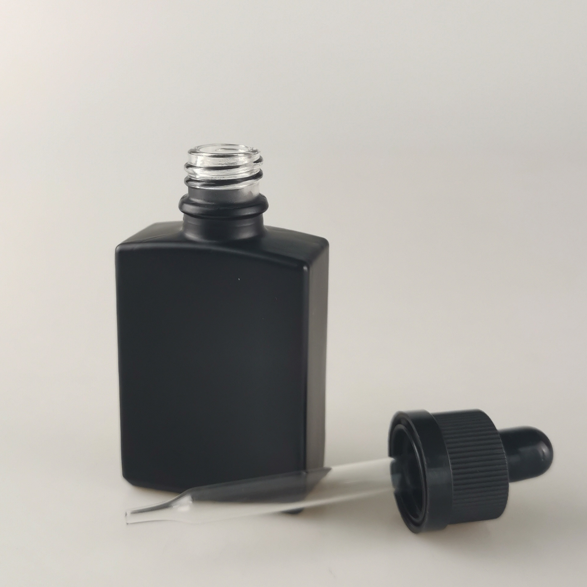 Free shipping toUSA eliquid bottle 30ml rectangular glass dropper essential oil bottle