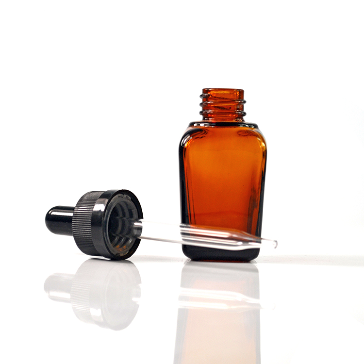 French e liquid vape 10ml 15ml 20ml 30ml 50ml 100ml amber clear square bottles with plastic evident caps