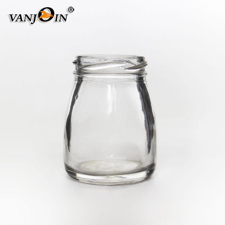 Fresh Milk Jelly100ml/150ml/200ml Yogurt Package Container Round Pudding Glass Jar