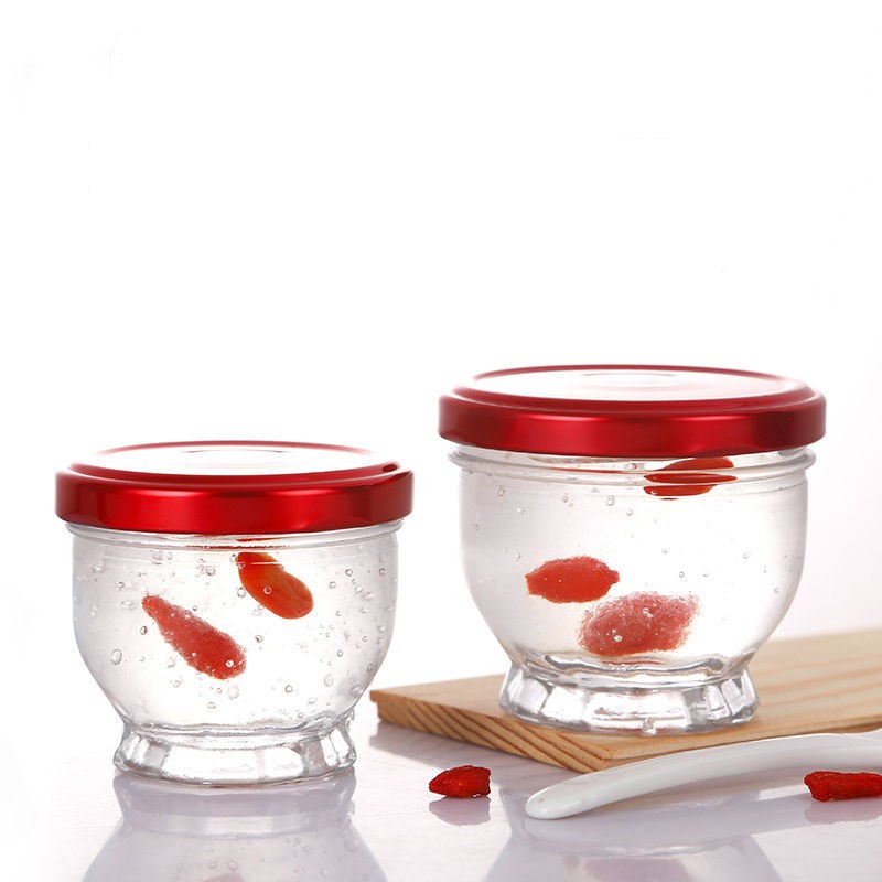 Fresh stewed bird's nest glass bottle with lead-free and high temperature resistance