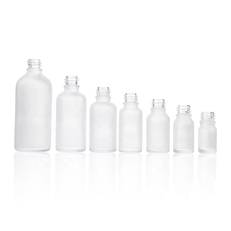Frosted 10ml 20ml 30ml 50ml Spray Bottle Glass Essential Oil Serum Bottles