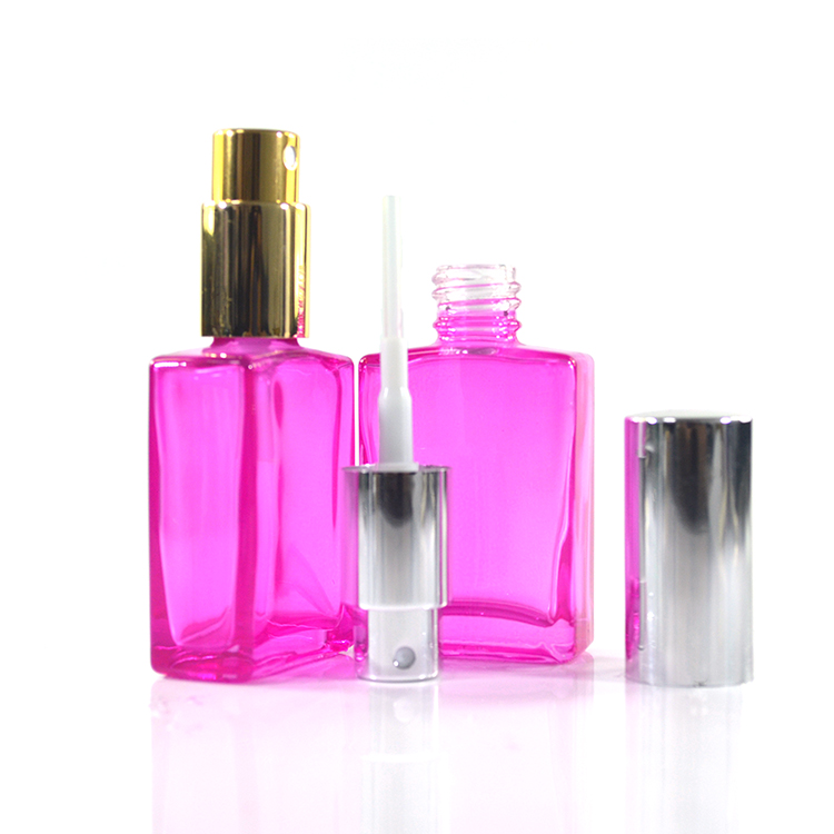 Frosted 15ml 30ml 50ml 100ml Perfume Glass Bottle with sprayer and lotion pump cap