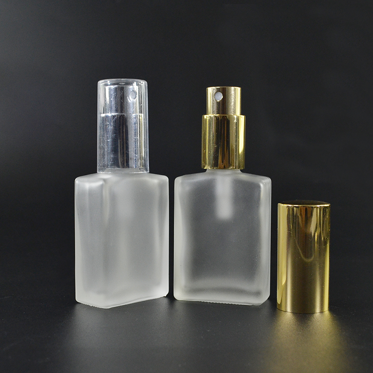 Frosted 15ml 30ml 50ml 100ml Perfume Glass Bottle with sprayer and lotion pump cap
