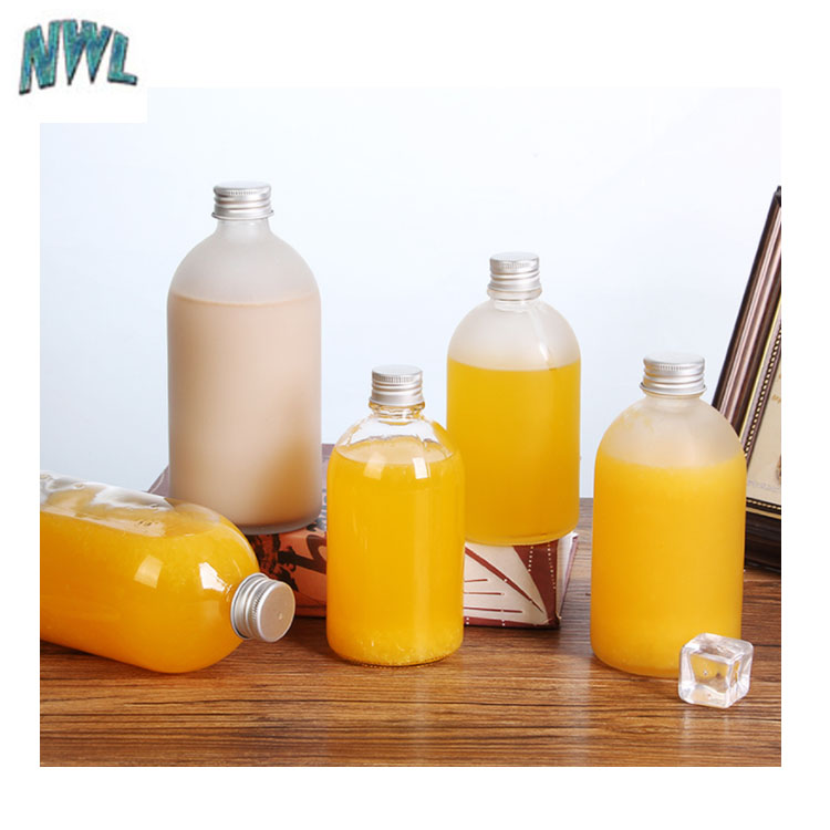 Frosted 270ml 350ml 500ml Cold Press Beverage Drinking Coffee Jar Juice GLass Bottle