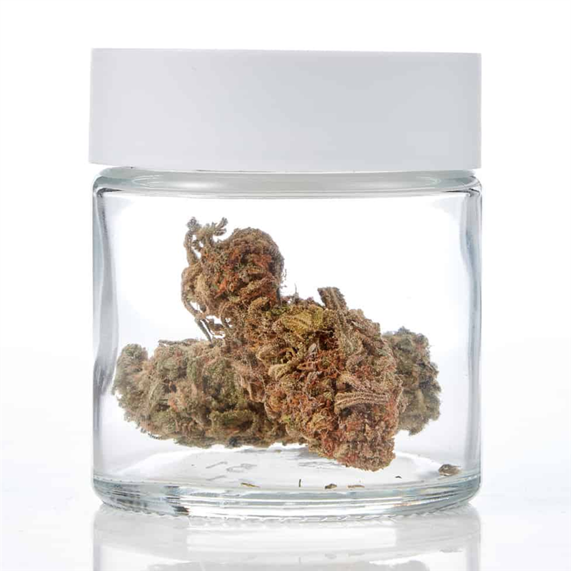 Frosted 50g 70g 110g 150g 220gglass jars hemp stash container custom matte container flower smell proof child proof jar