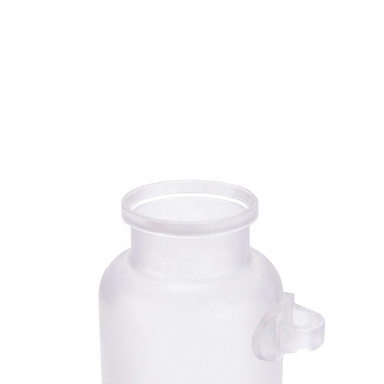 Frosted Bath Salt Jar ABS Plastic Bath Salt Bottle with Wooden Spoon in Stock