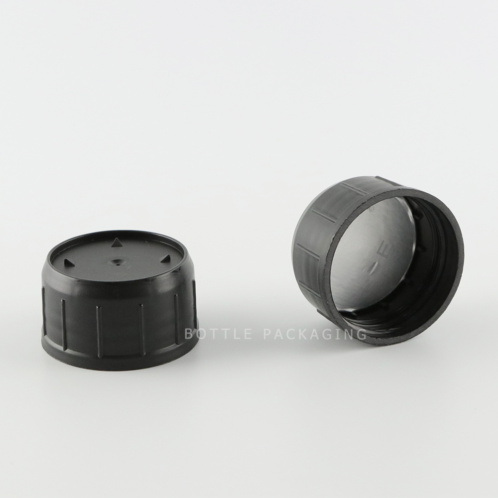 Frosted Black Rectangle HDPE Pesticide 1 Liter Plastic Bottle