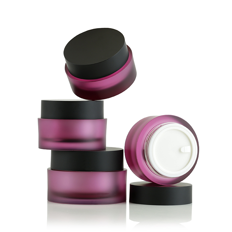 Frosted Classic Round Plastic acrylic Cosmetics Cream Jars for skincare beauty WO-J 15/20/30/50/100/120/200g