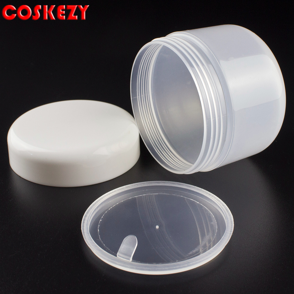 Frosted Clear Empty Various Size PP Cosmetic Plastic Jar, 50ml 250ml 500ml 100 ml Screw Top Jars