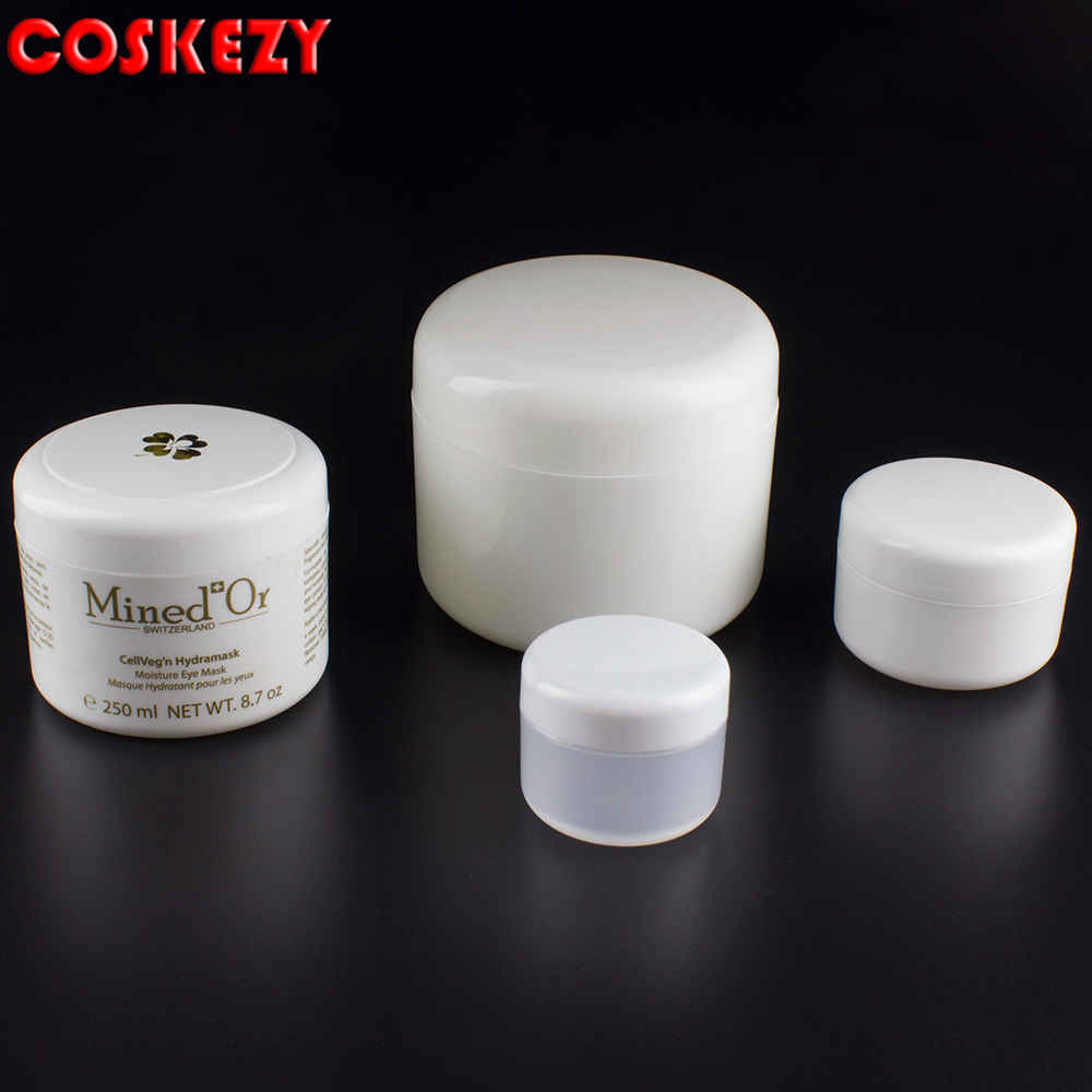 Frosted Clear Empty Various Size PP Cosmetic Plastic Jar, 50ml 250ml 500ml 100 ml Screw Top Jars