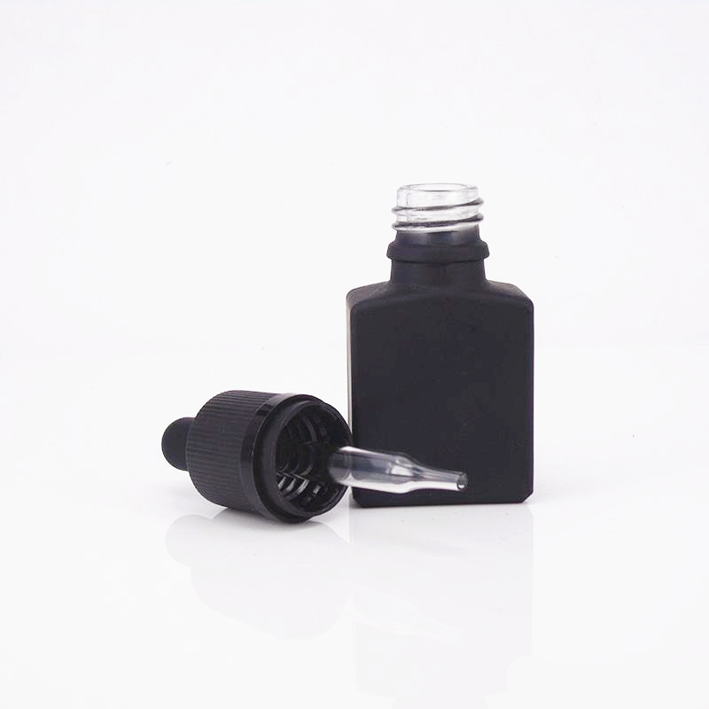 Frosted Essential Oil Glass Dropper Bottle White Luxury Perfume Screen Printing Personal Care Cork