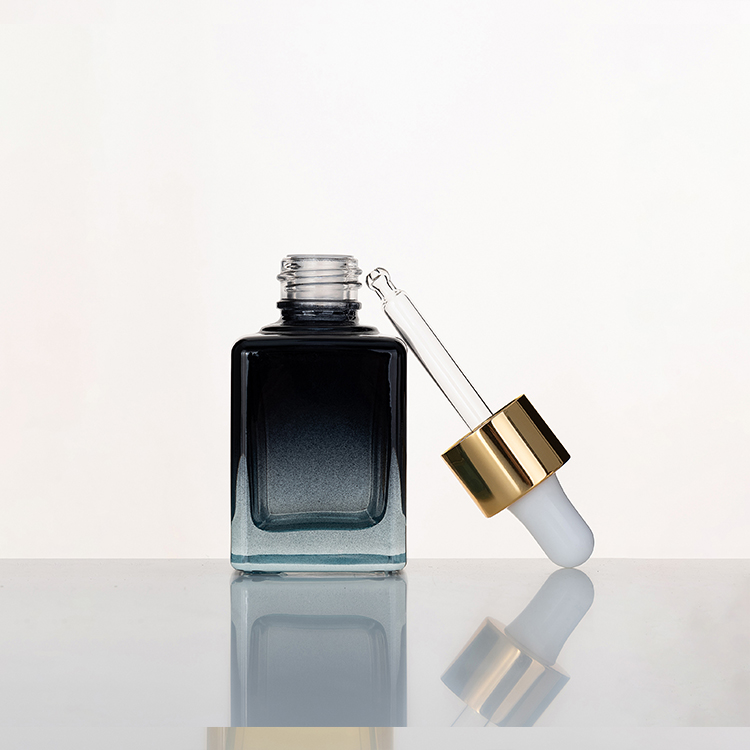 Frosted Glass 30ml 15 Ml Perfume Dropper Blue Essential Oil Bottle