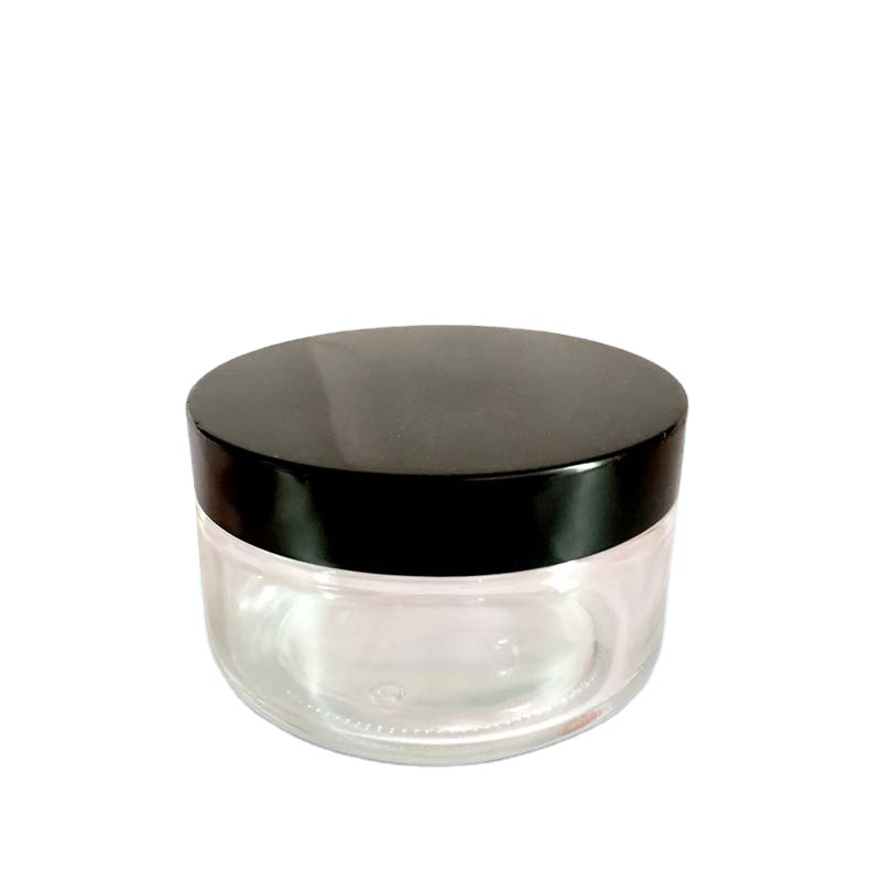 Frosted Glass Body Scrub Packaging Cosmetic Jars