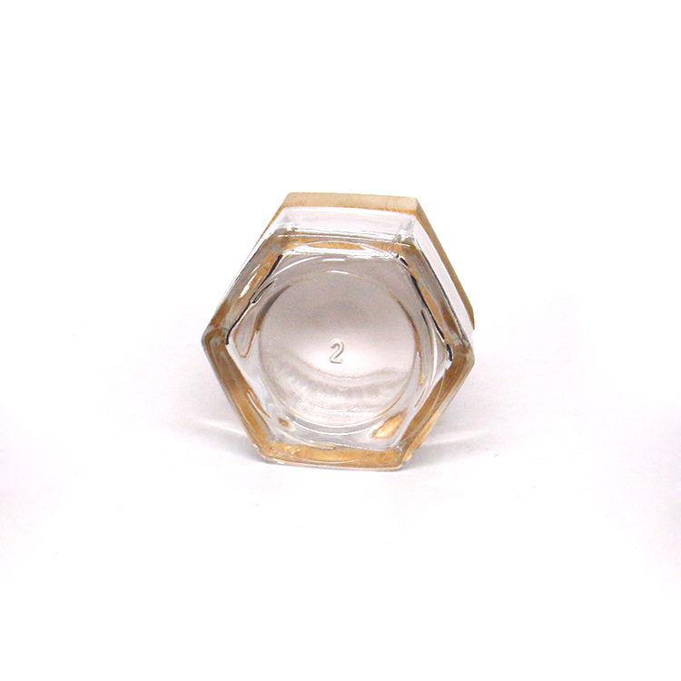 Frosted Glass Cosmetic Cream Jar Bottle Refillable Glass Face Cream Pot Cosmetics Container With Bamboo lids