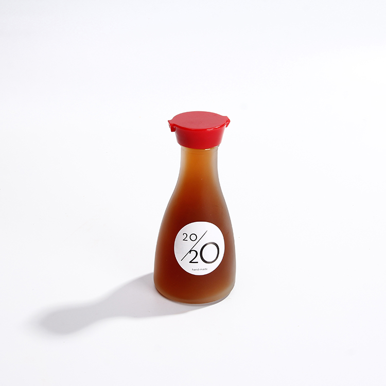 Frosted Hot Sauce Spice Glass Bottle Oil Dispenser Bottle With Plastic Cap For Kitchen