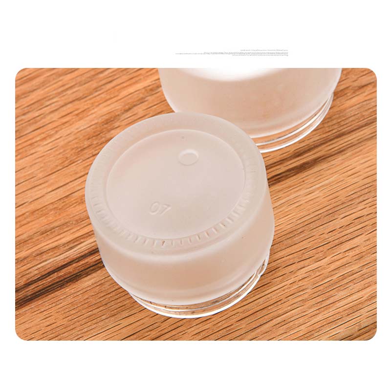 Frosted Inclined Shoulder 50g Glass Cream Cosmetic Jar with Bamboo Cap