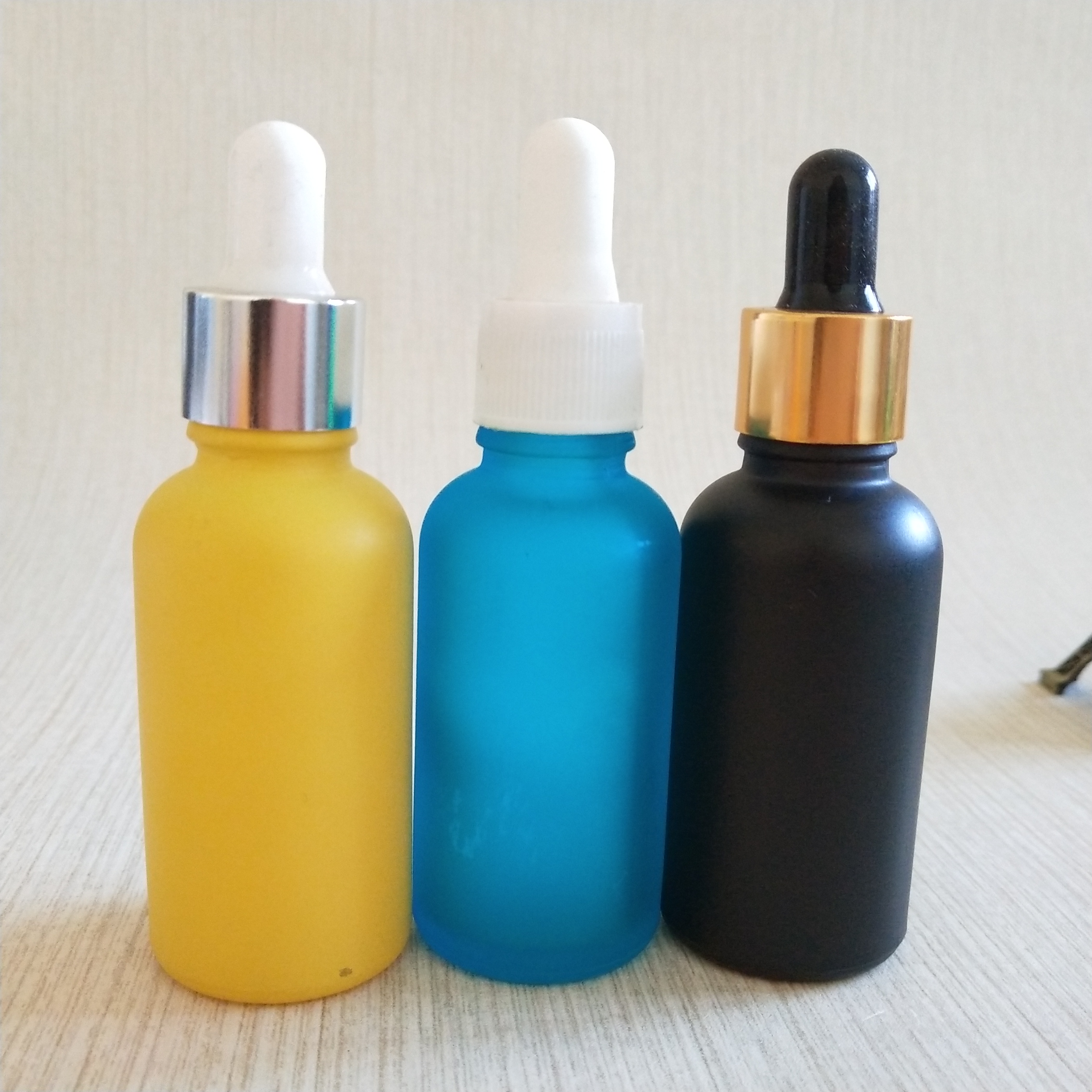 Frosted Matte 30ml 1oz tincture bottles glass dropper serum bottle with measurement scale dropper pipette