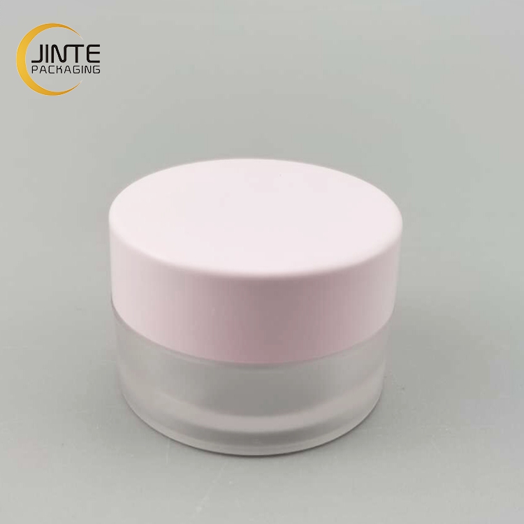 Frosted Pink Plastic PETG Empty Sample Jars 1/2 oz Lip Scrub Cosmetic Travel Containers Ready to Ship