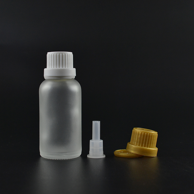 Frosted clear transparent glass dropper bottles 5ml 10ml 15ml 20ml 30ml 50ml 100ml with tamper childproof cap