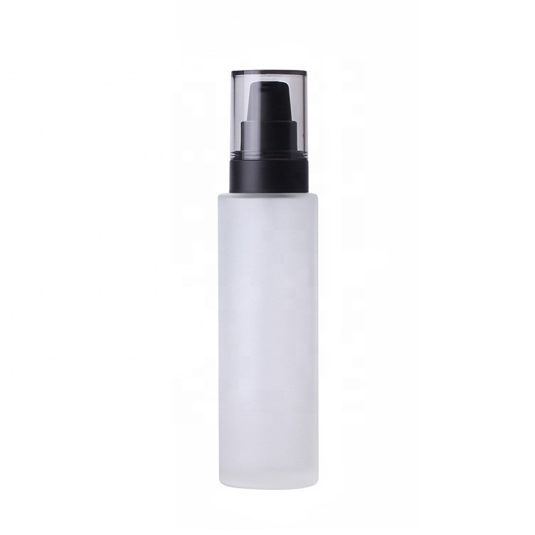 Frosted glass airless pump bottle glass 20ml 30ml 50ml 80ml 100ml