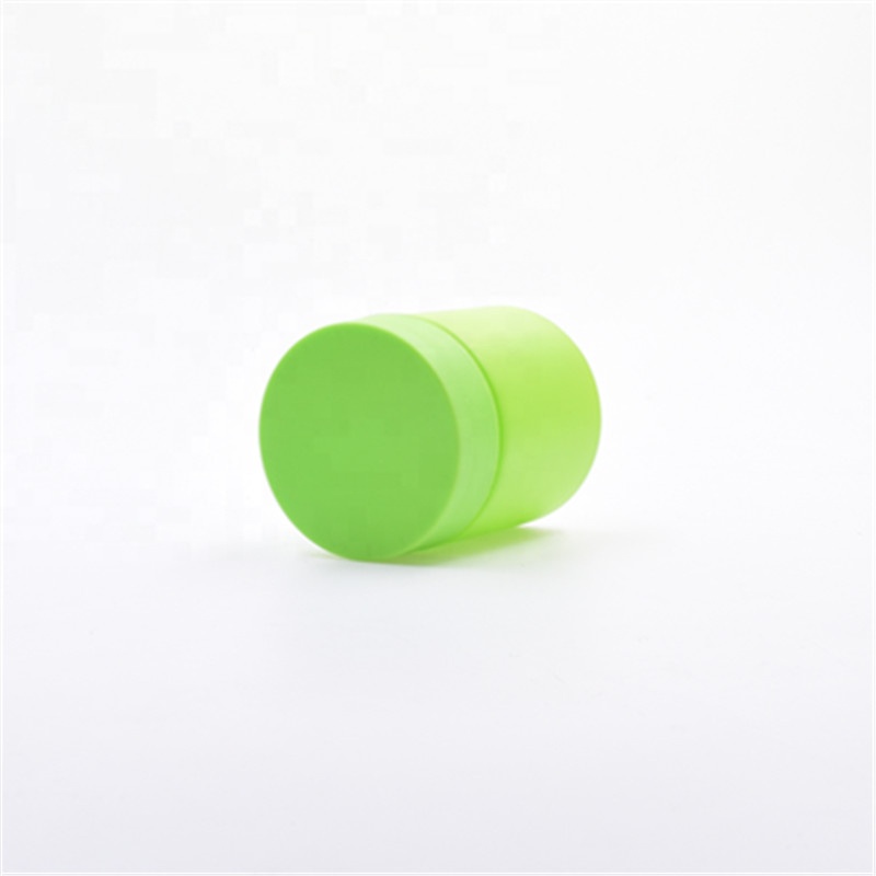 Frosted green 1oz 2oz 3oz 4oz round air tight wide mouth weed containers cbd hemp flower child resistant glass jar with caps