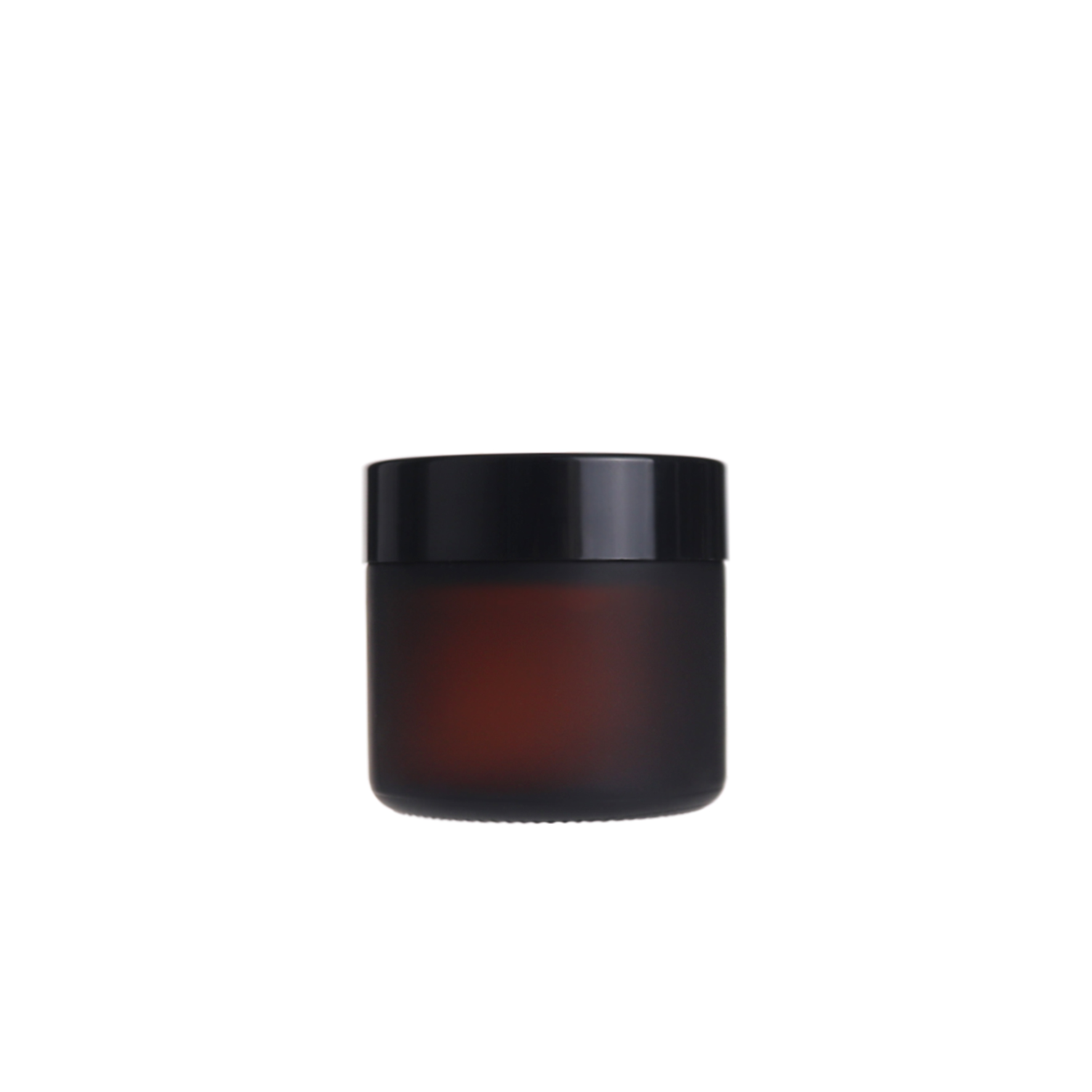 Frosted jars skin care 2 oz glass cosmetic jar with lid