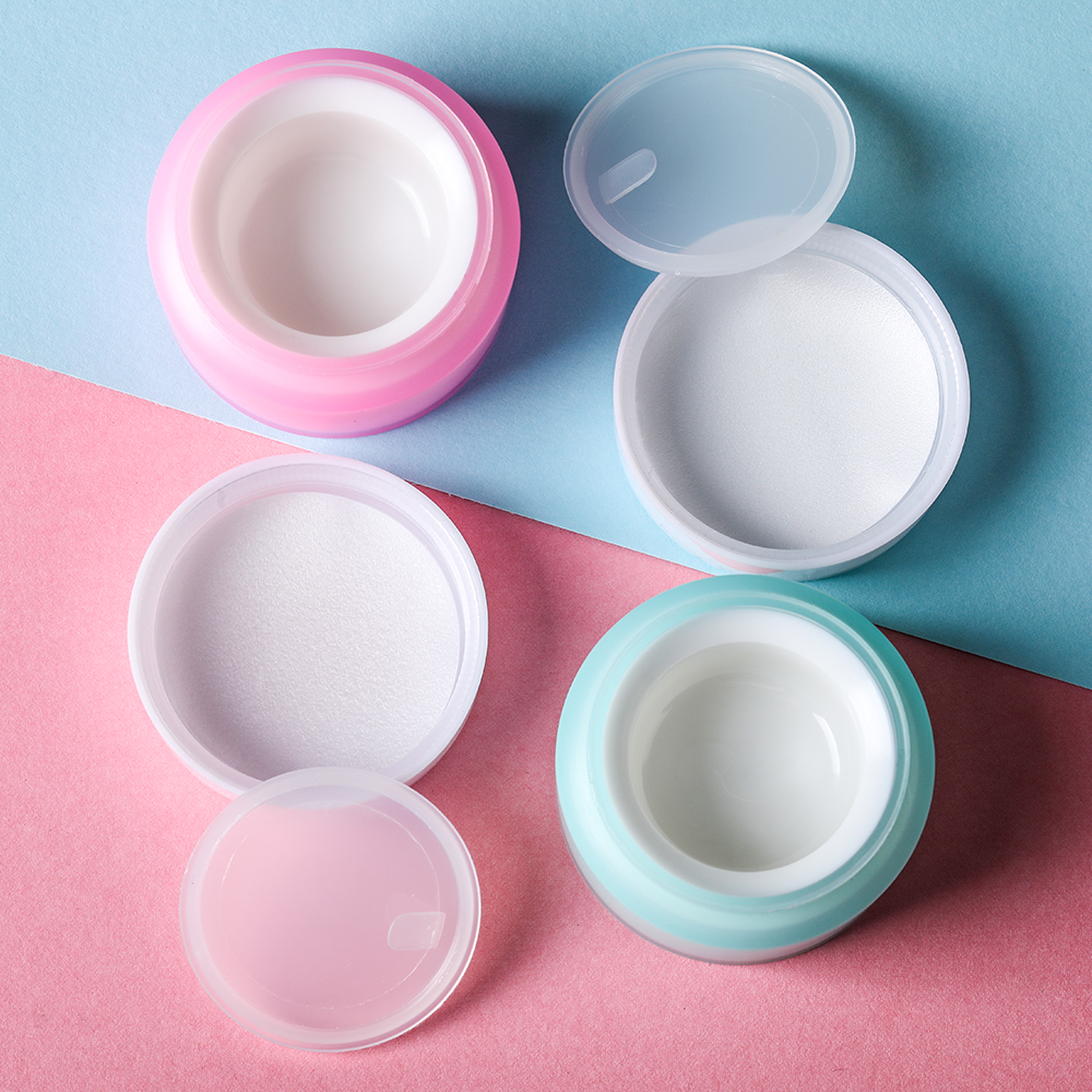 Frosted pink cream jar 10ml 15ml