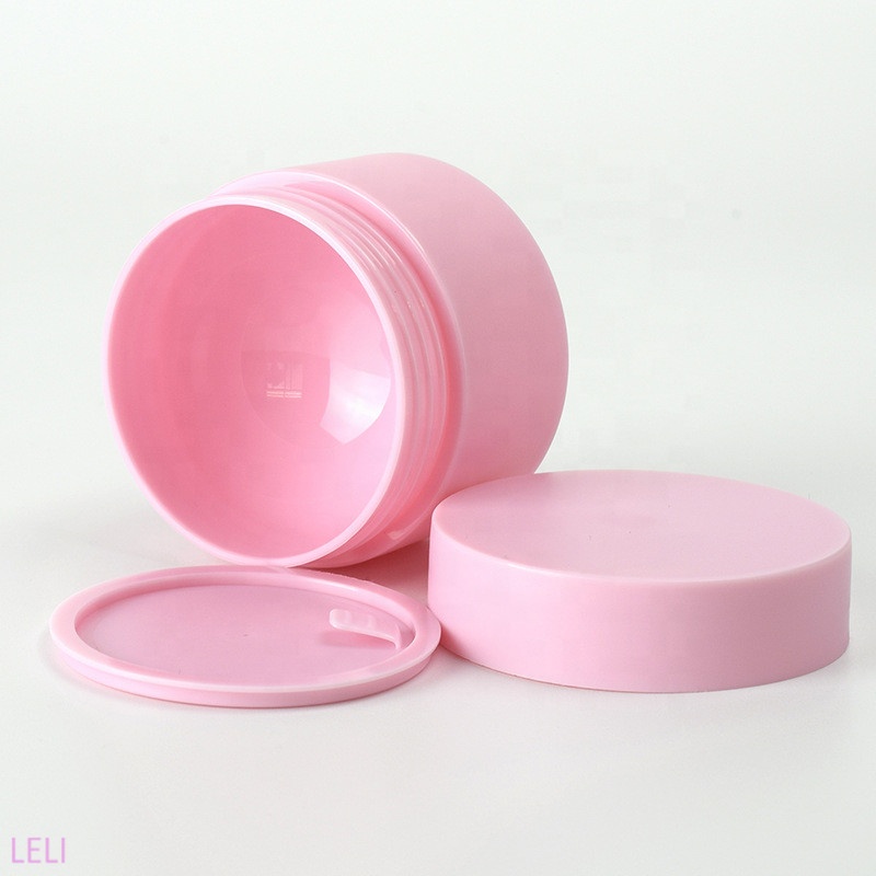 Frosted pink cream jar 5ml 10ml 20ml 30 ml 50ml