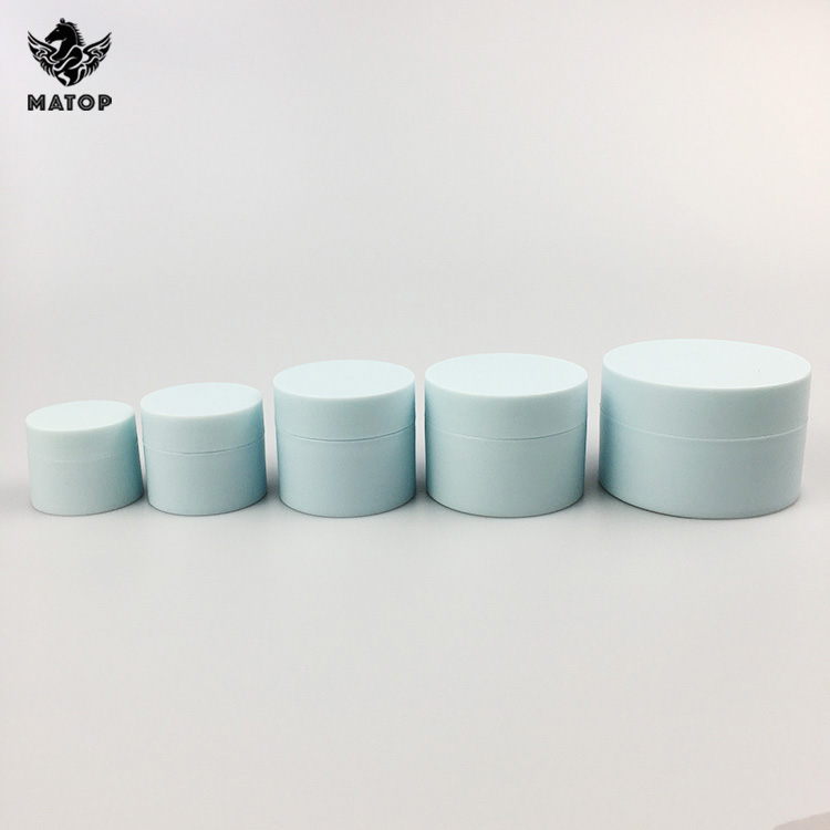 Frosted pink plastic cream jar 5ml 10ml 20ml 30 ml 50ml