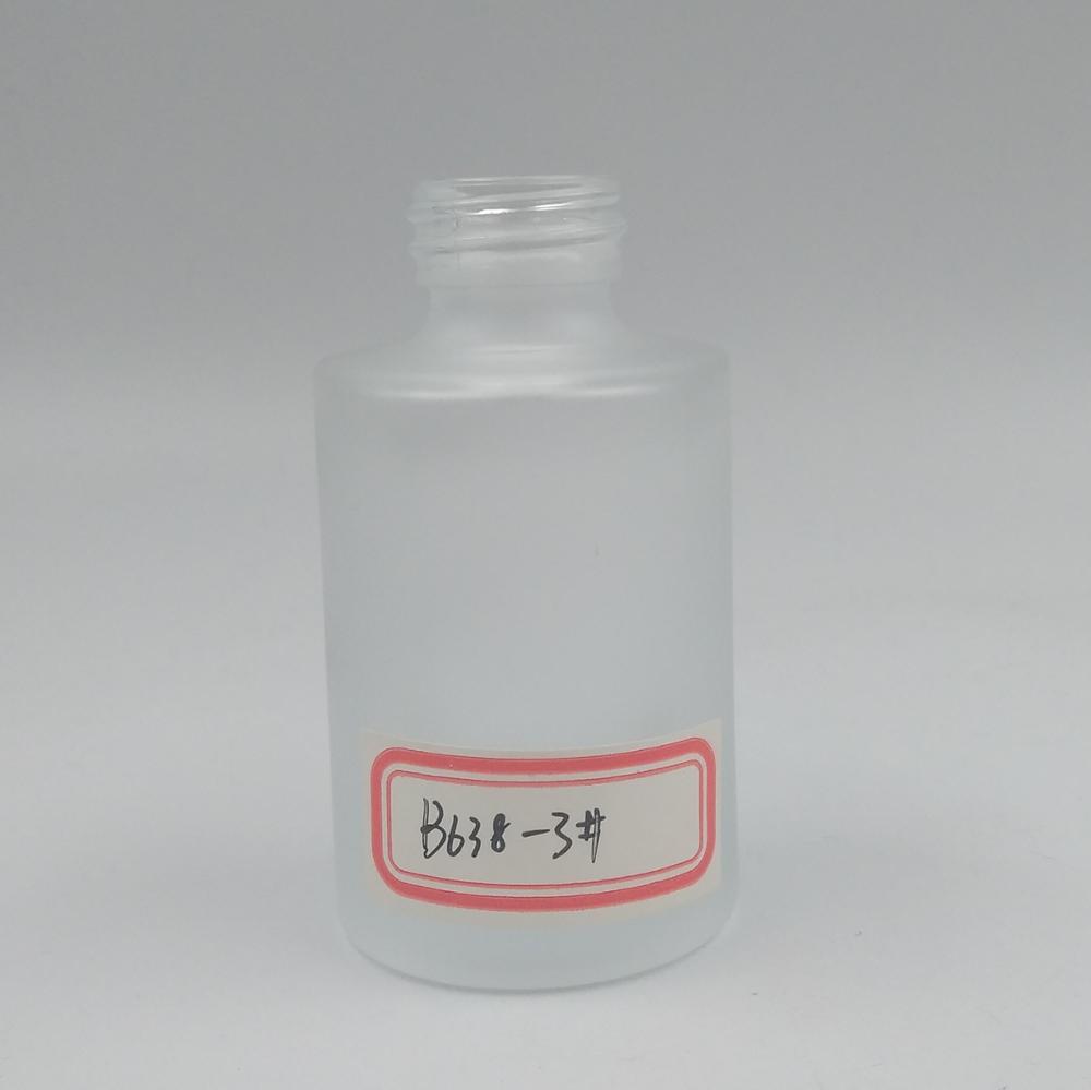 Frosted round shape 20ml flat shoulder dropper glass bottle