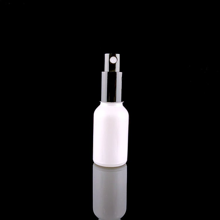 Frosted white boston round glass 5~100ml e liquid bottle 30ml with graduated dropper