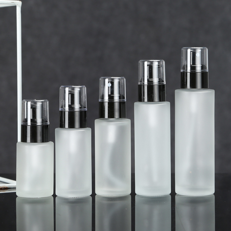 Frosting Emulsion Bottle Glass Vacuum Fine Mist Spray Bottle Cosmetic Toner Bottle