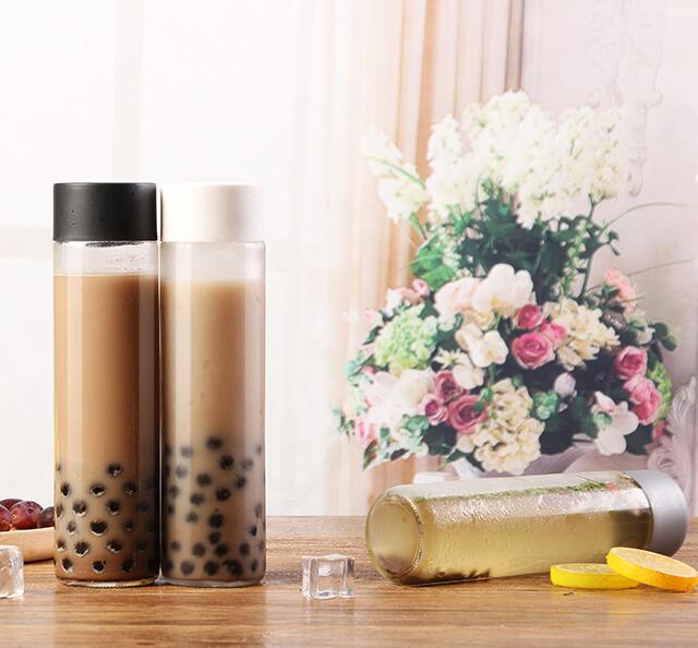 Fruit Juice Beverage Bottle Manufacturer Direct Fruit Juice Bottle Milk Tea Bottle Wholesale Custom Logo Drink Cold Drink Tea Gl
