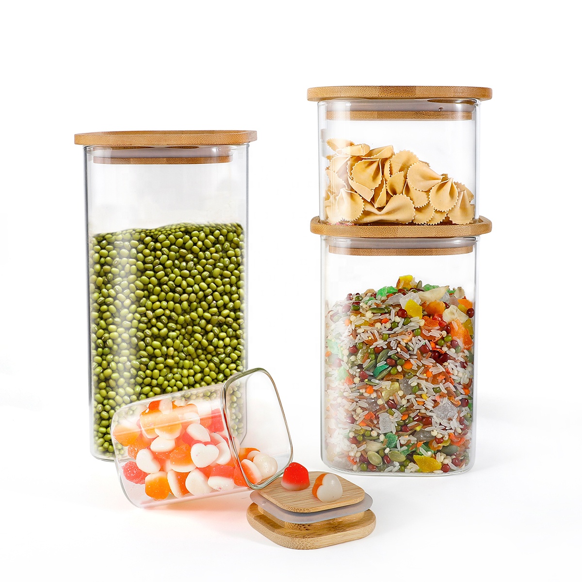 Fruits Coffee Tea Set Honey Jar Food Storage Bottle Jar Glass Jar   Container