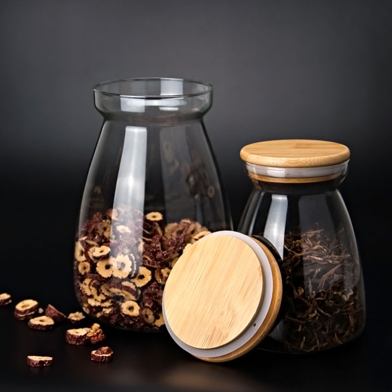 Fruits Coffee Tea Set Honey large Jar Food Storage Bottle Jar Glass Jar Container