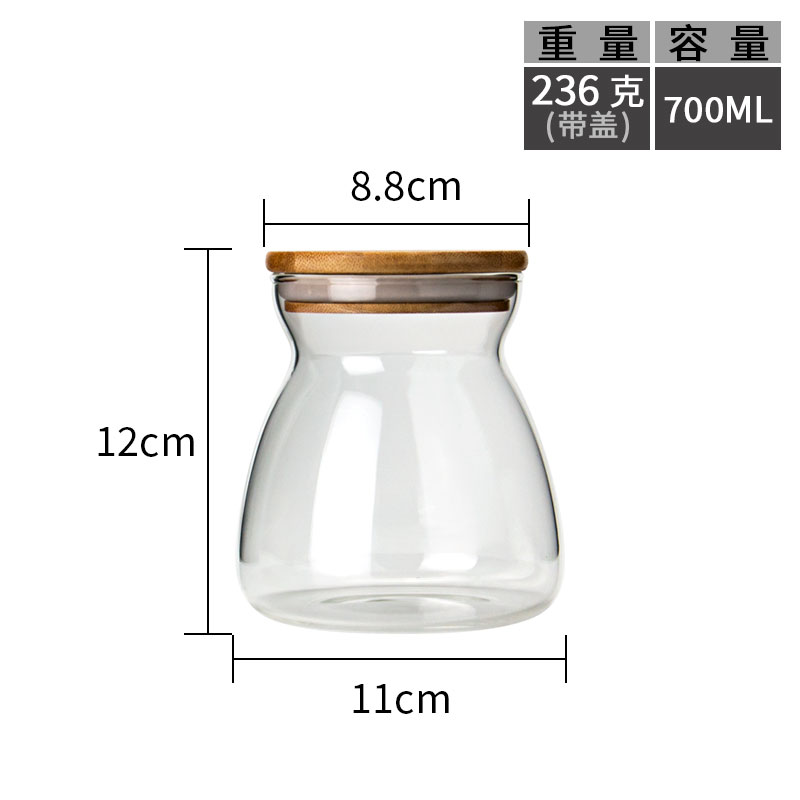 Fruits Coffee Tea Set Honey large Jar Food Storage Bottle Jar Glass Jar Container