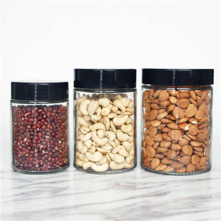 Full Size Clear Glass Canning Jar For Spice Food Jam