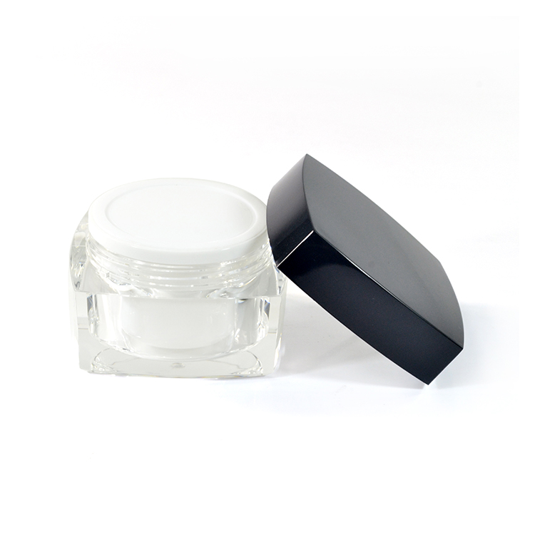 Full size 15g 30g 50g acrylic empty plastic cosmetic cream jars for facial cream
