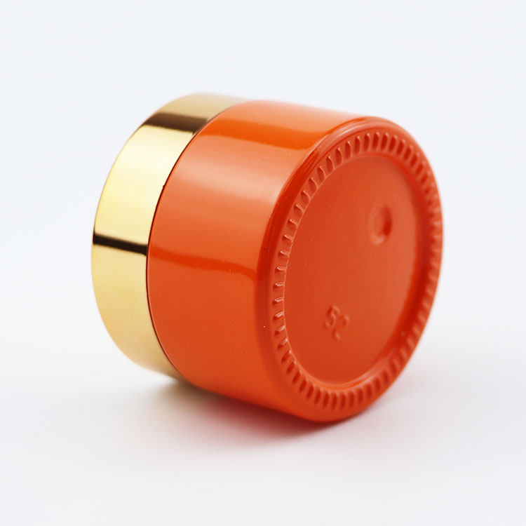 Full size 5g 10g 15g 20g 30g 50g 60g 100g Cosmetics Packaging Custom Color Cream Orange Glass Jar