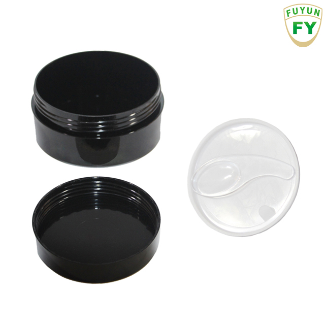 Fuyun 100g Black Skin Care Cream Jars Plastic Hair Conditioner Jars with Screw Cap